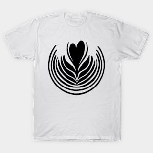 Latte Art Rosetta for Barista or Coffee lovers T-Shirt T-Shirt